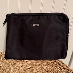 TUMI black mini travel accessories bag